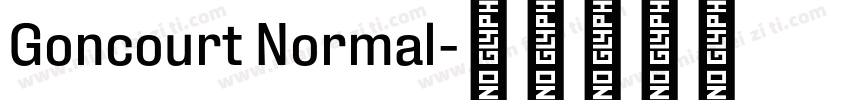Goncourt Normal字体转换